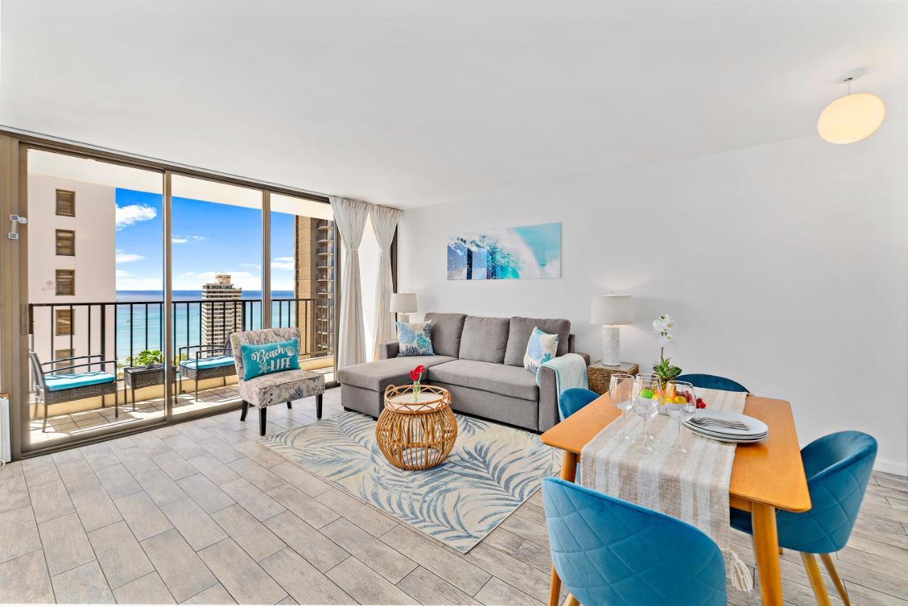 1Br With Great Ocean Views, 1 Block To Waikiki Beach Honolulu Kültér fotó