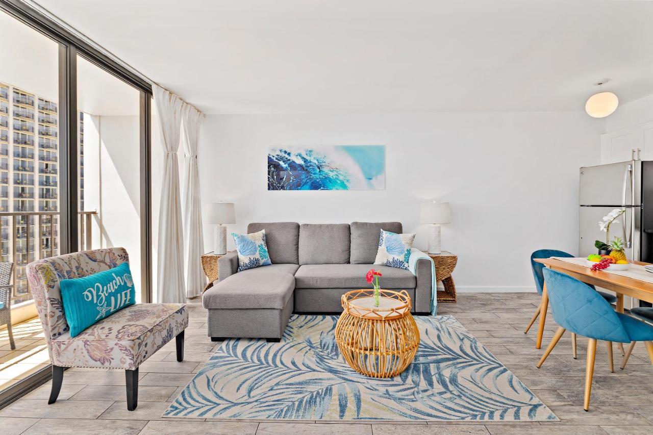 1Br With Great Ocean Views, 1 Block To Waikiki Beach Honolulu Kültér fotó
