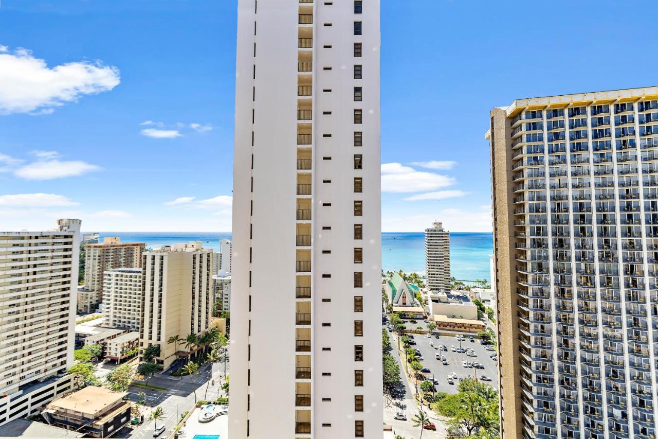 1Br With Great Ocean Views, 1 Block To Waikiki Beach Honolulu Kültér fotó