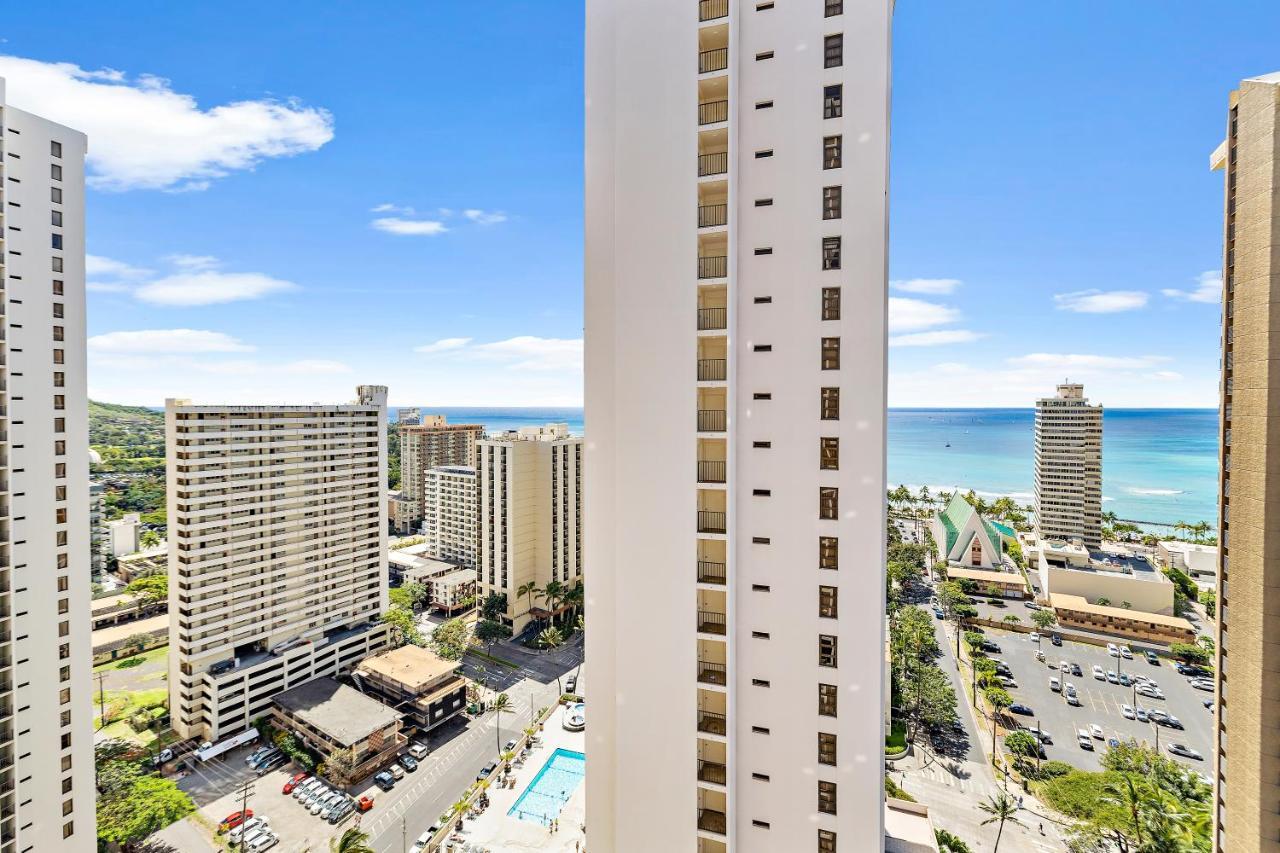 1Br With Great Ocean Views, 1 Block To Waikiki Beach Honolulu Kültér fotó